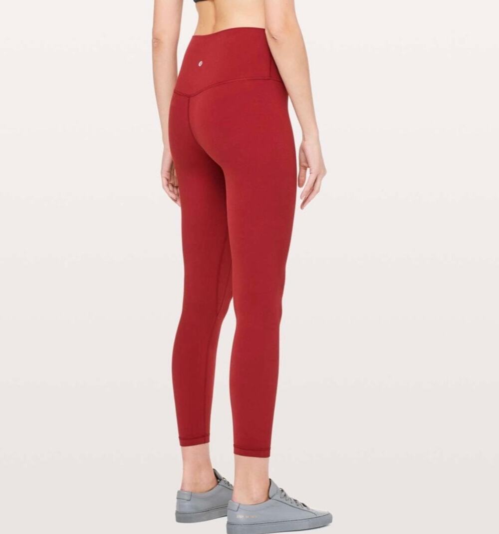 Lululemon Align Pant II 25" Dark Red - Size 0 Yoga Leggings